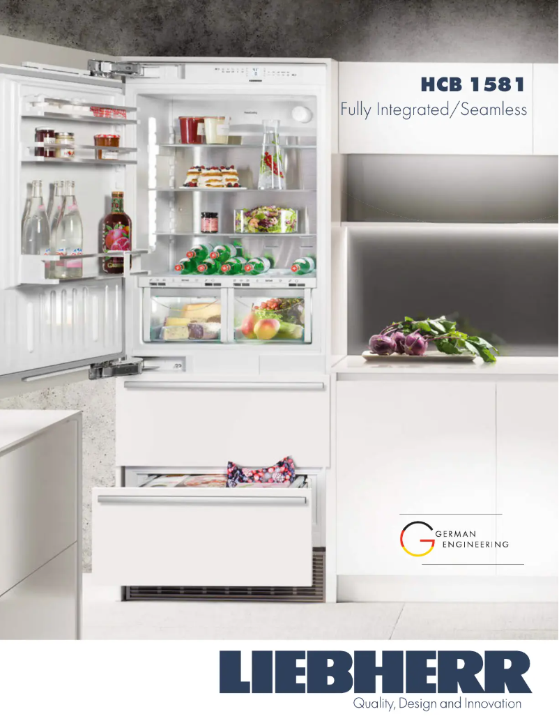 Page 1 de la notice Fiche technique Liebherr HCB 1581