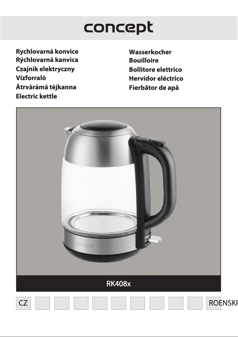 Page 1 de la notice Manuel utilisateur Concept RK4080