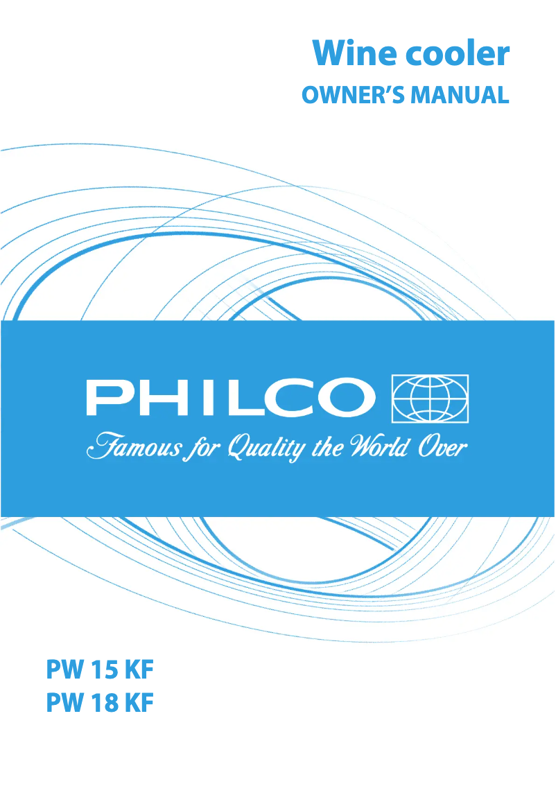 Page 1 de la notice Manuel utilisateur Philco PW 15 KF