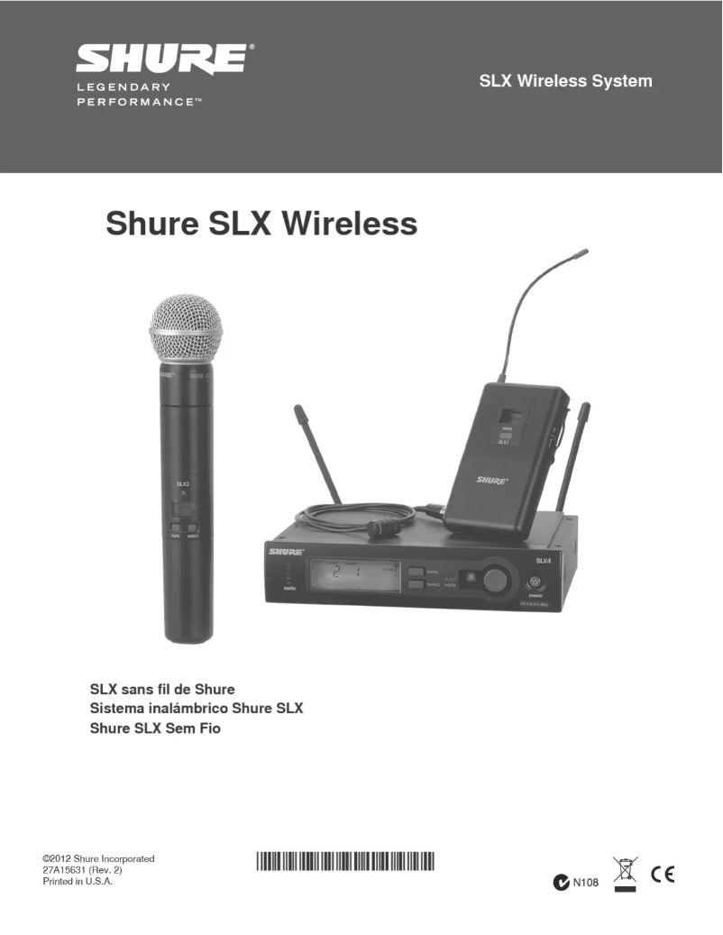 Image de la première page du manuel de l'appareil SLX24/BETA58