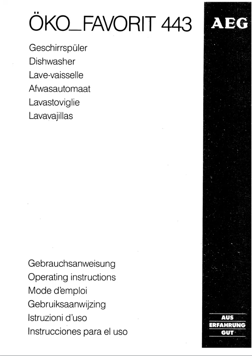 Página 1 del manual Manual de usuario AEG Favorit 443