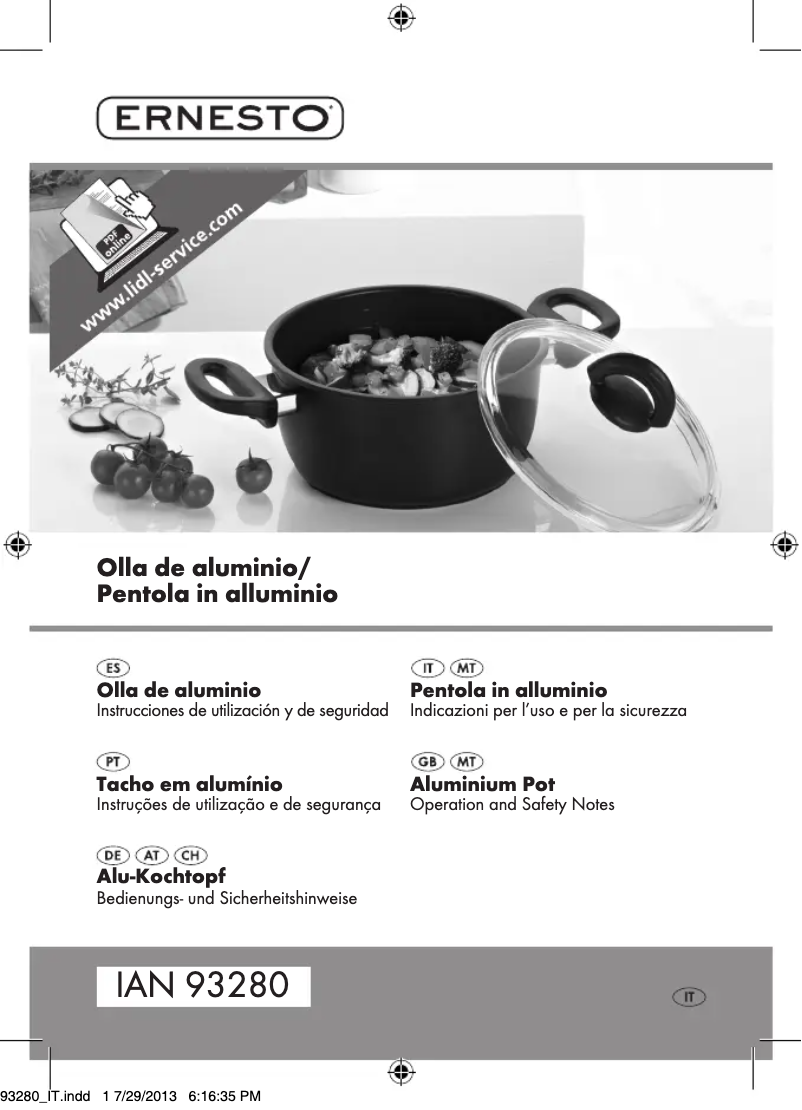 Page n°1 - Manuel utilisateur Ernesto H14270