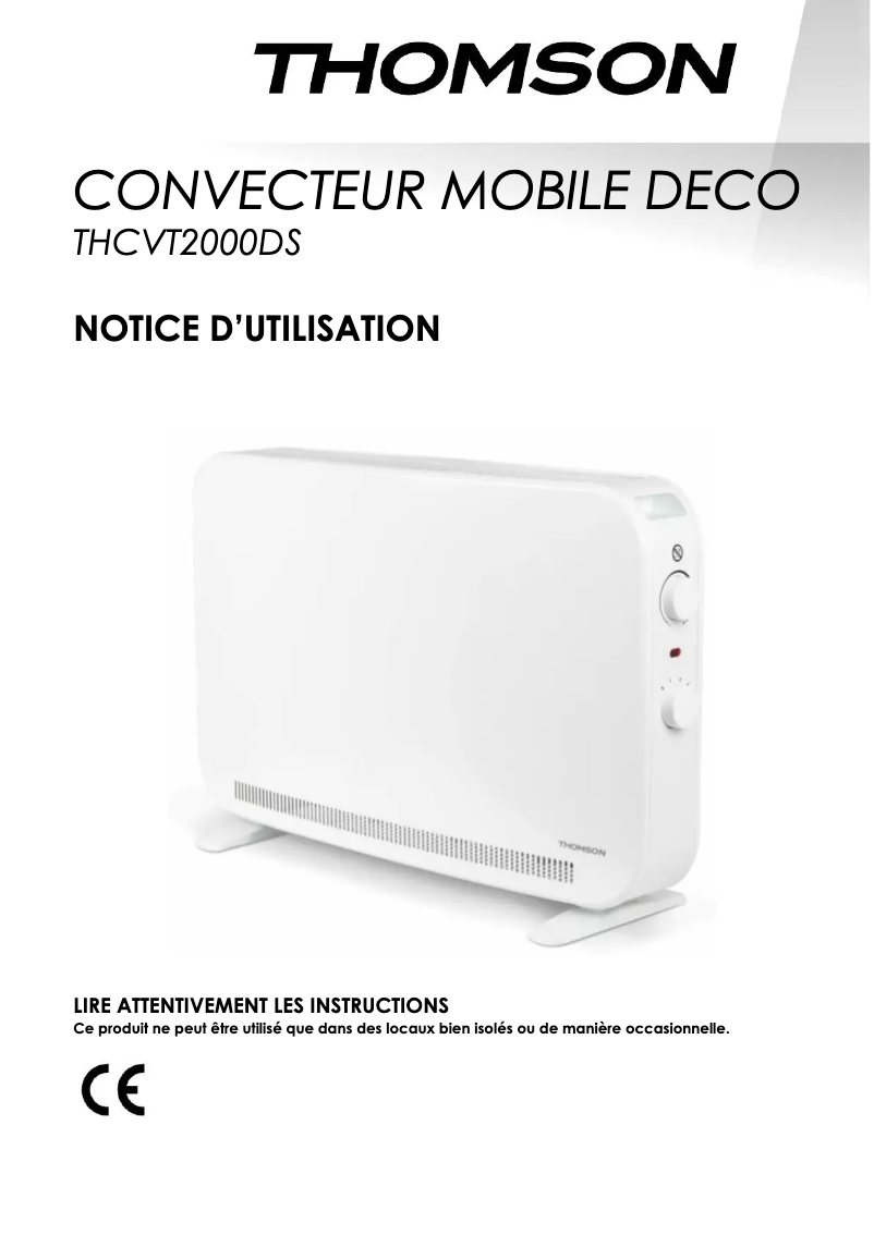 Página 1 del manual Manual de usuario Thomson THCVT2000DS