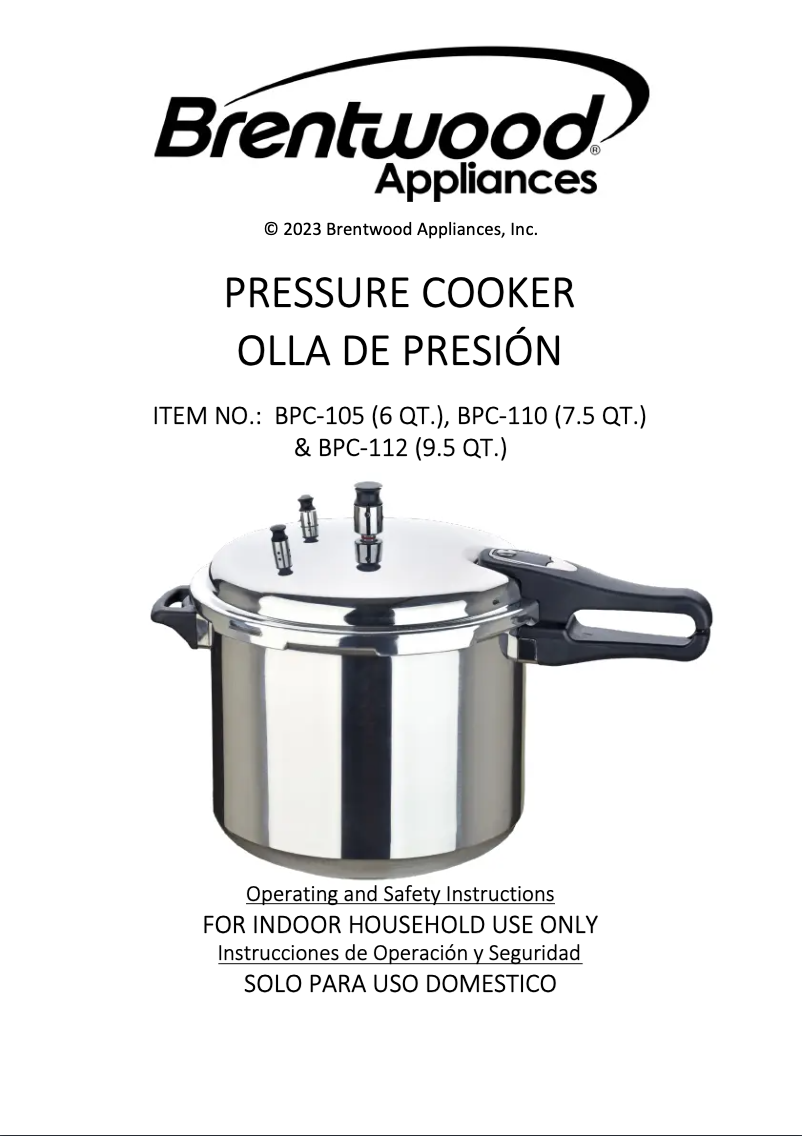 Image de la première page du manuel de l'appareil BPC-112