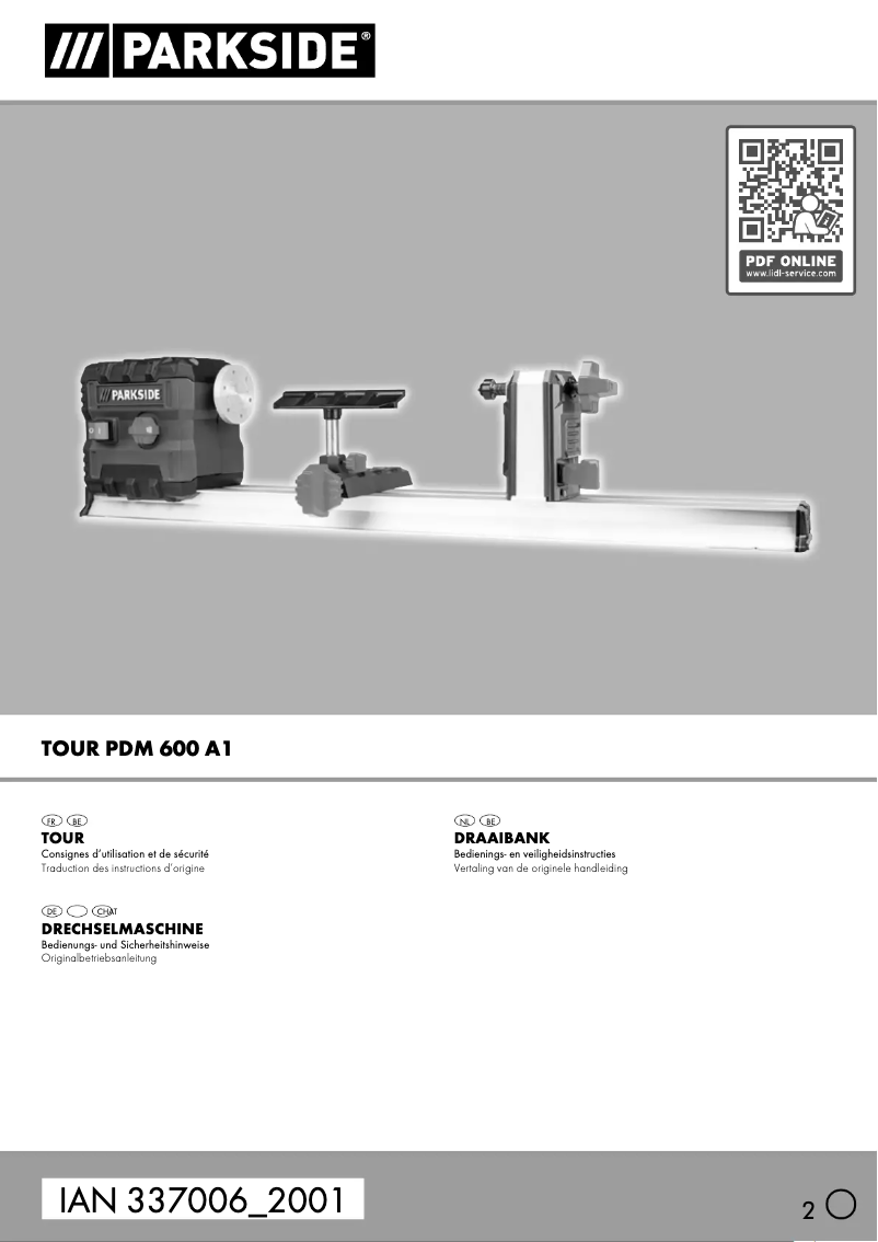 Image de la première page du manuel de l'appareil PDM 600 A1