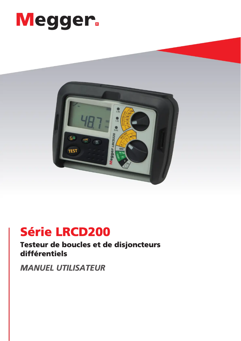 Page 1 de la notice Manuel utilisateur Megger LT300