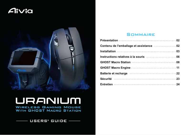 Page n°1 - Manuel utilisateur Gigabyte AIVIA URANIUM