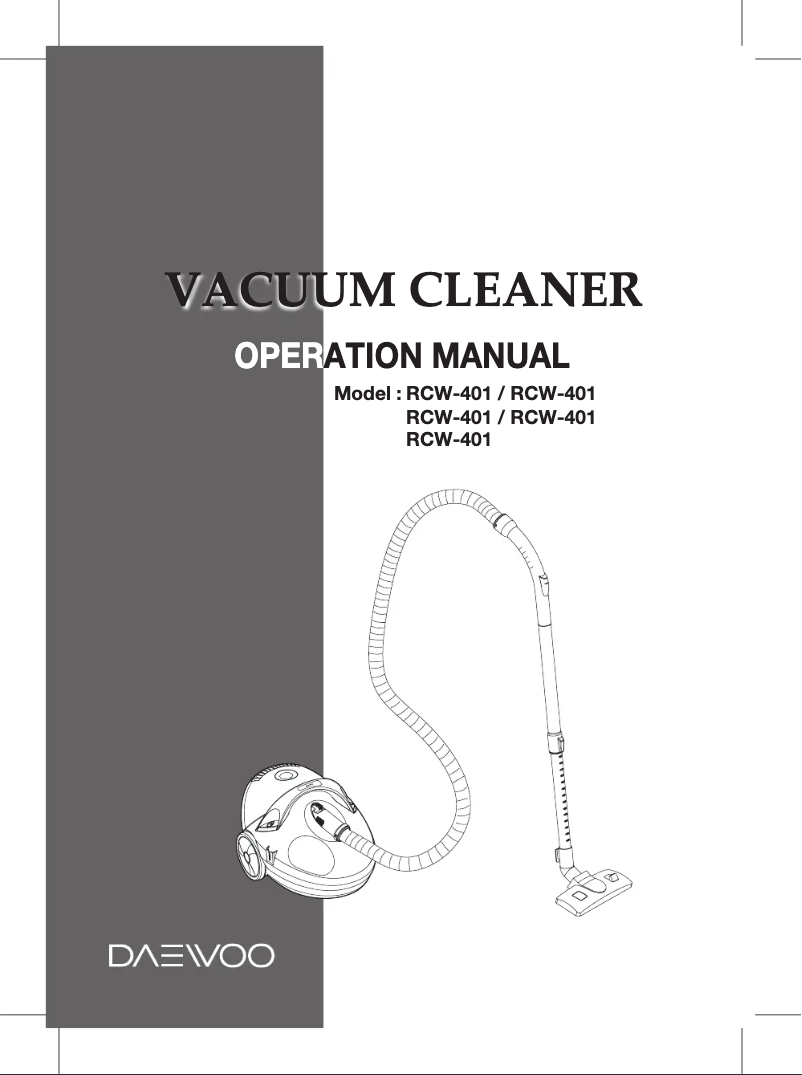 Page 1 de la notice Manuel utilisateur Winia RCW-404