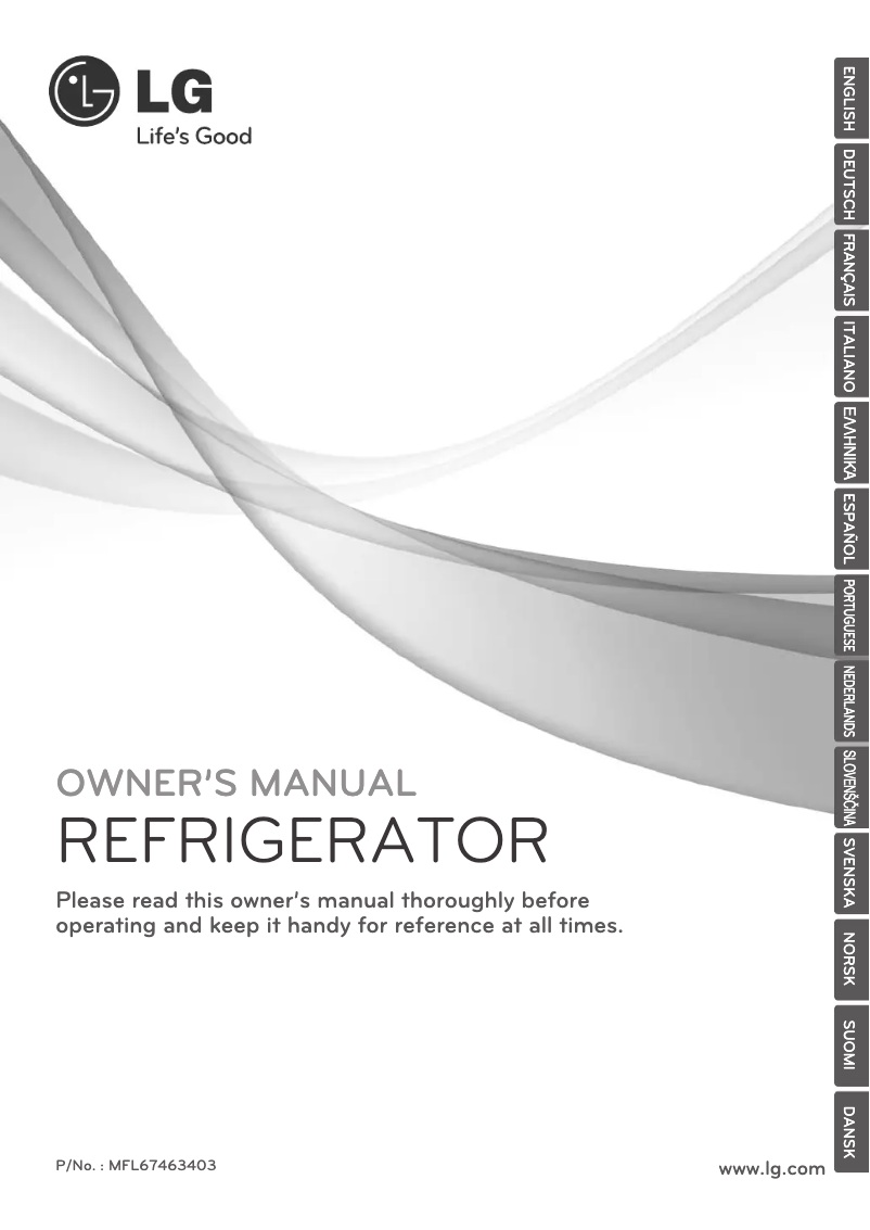 Page 1 de la notice Manuel utilisateur LG GL5241AVHZ