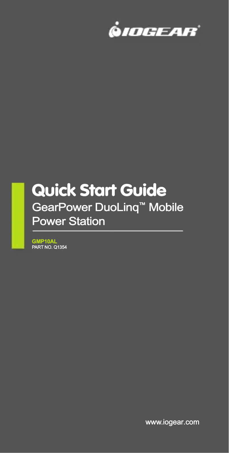 Página 1 del manual Manual de usuario iogear GearPower DuoLinq