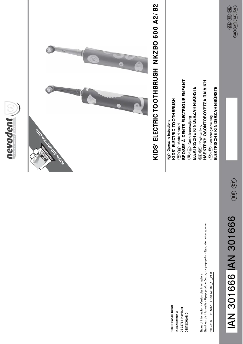 Page 1 de la notice Manuel utilisateur Nevadent NKZBO 600 A2