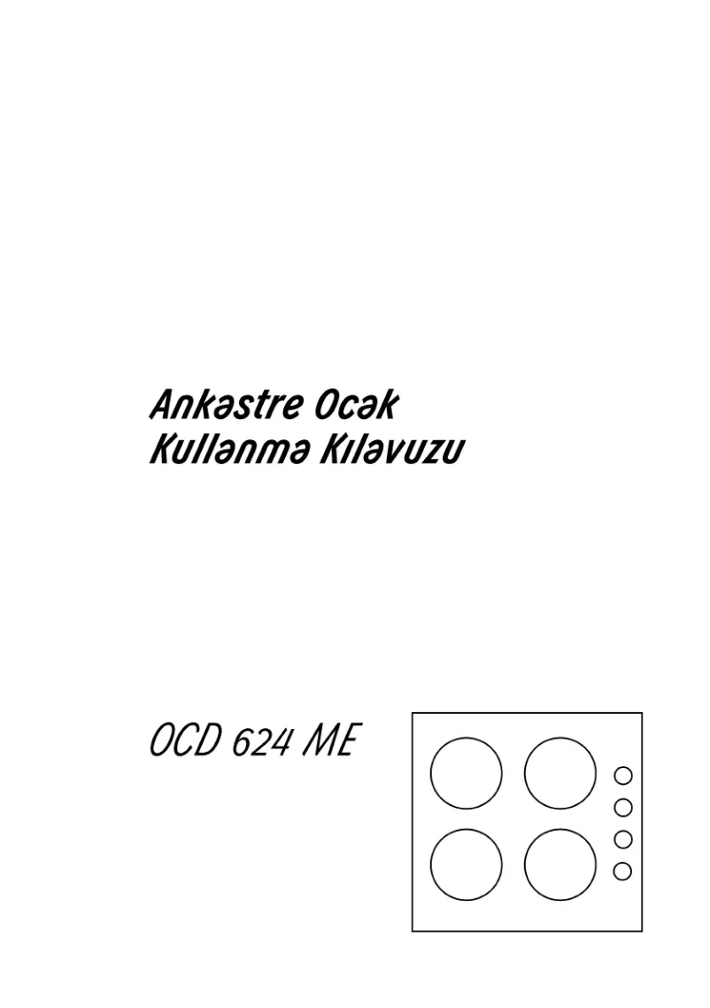 Image de la première page du manuel de l'appareil OCD 624 ME