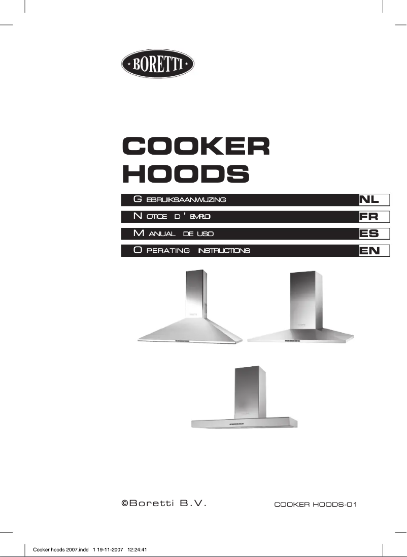 Page 1 de la notice Manuel utilisateur Boretti K 860