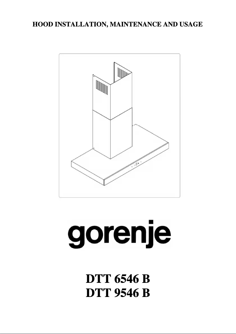 Page n°1 - Manuel utilisateur Gorenje DTT6546B