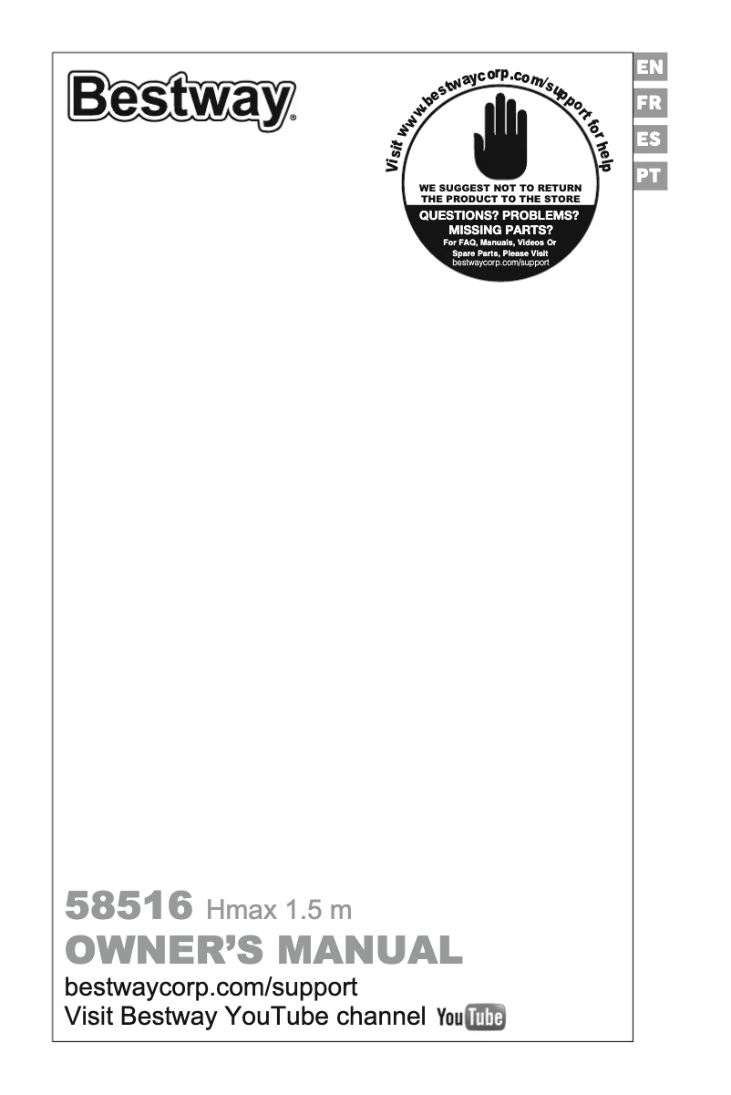Page n°1 - Manuel utilisateur Bestway Power Steel 56673
