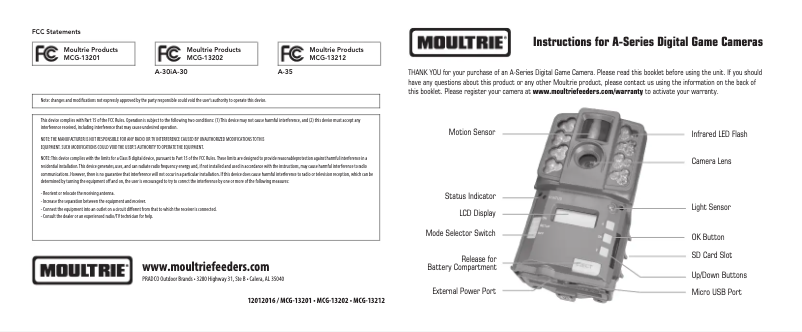 Image de la première page du manuel de l'appareil AT-35