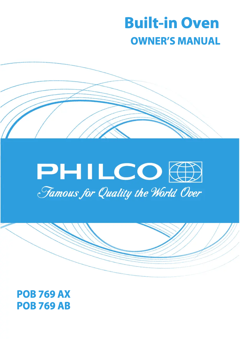 Page 1 de la notice Manuel utilisateur Philco POB 769 AX