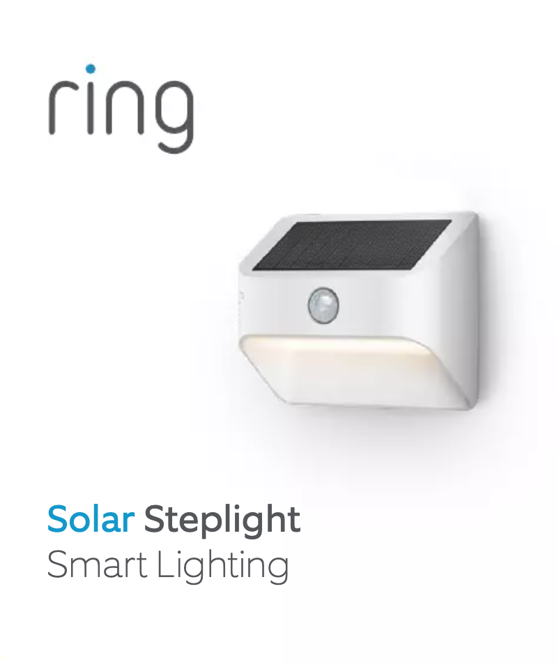 Page 1 de la notice Manuel utilisateur Ring Smart Lighting Solar Steplight