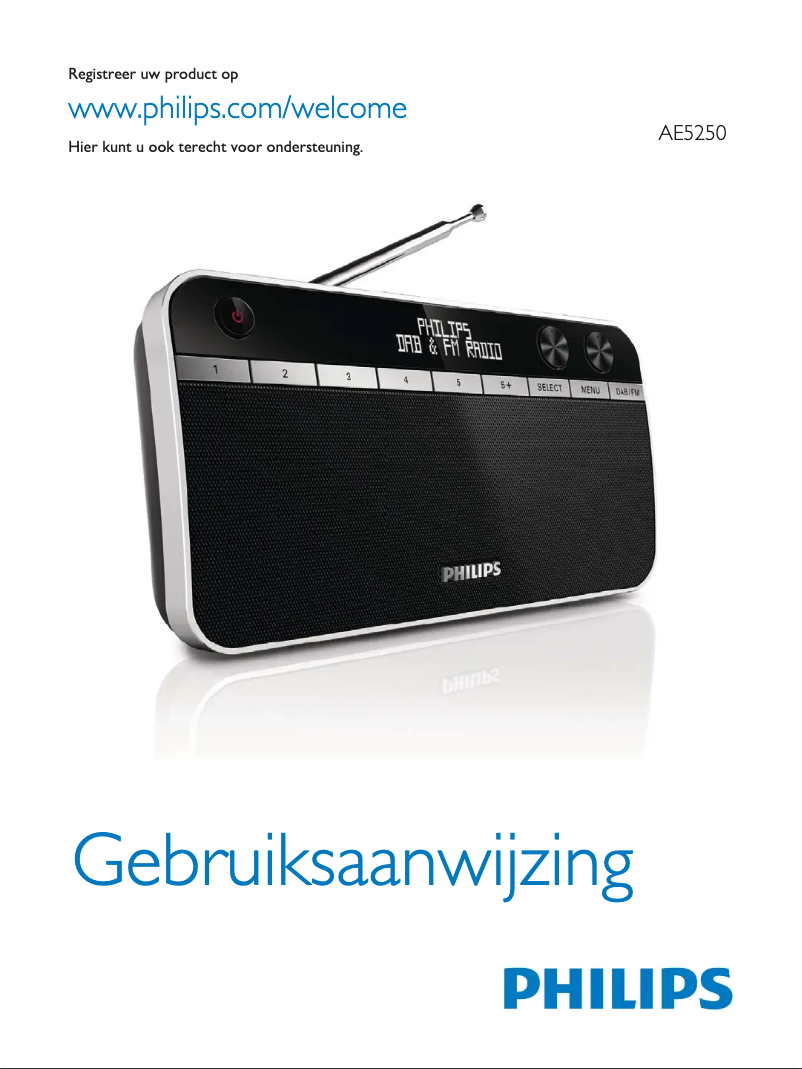 Page n°1 - Manuel utilisateur Philips AE5250 DAB+