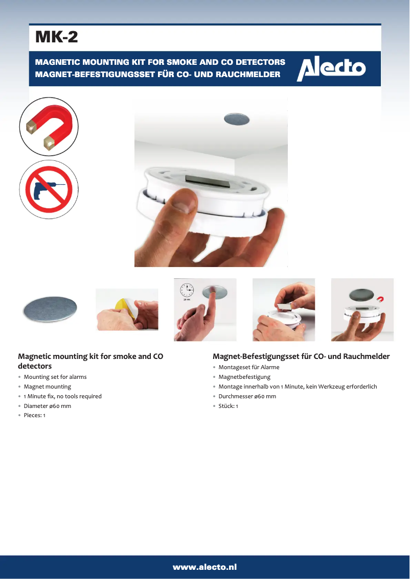 Page n°1 - Manuel utilisateur Alecto MK-2