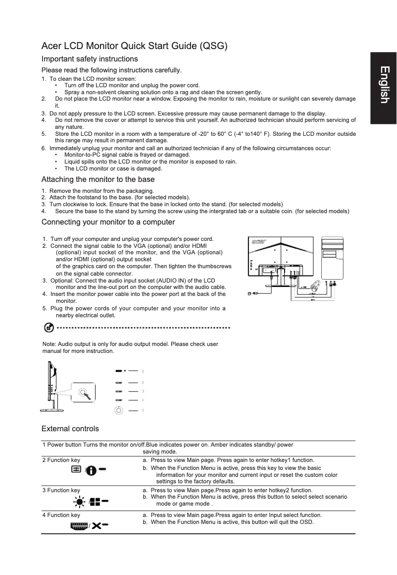 Image de la première page du manuel de l'appareil KB272B