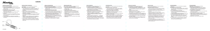 Page n°1 - Manuel utilisateur Master Lock 1523EURD