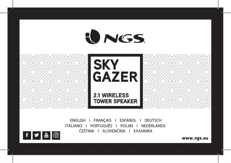 Page 1 de la notice Manuel utilisateur NGS Sky Gazer