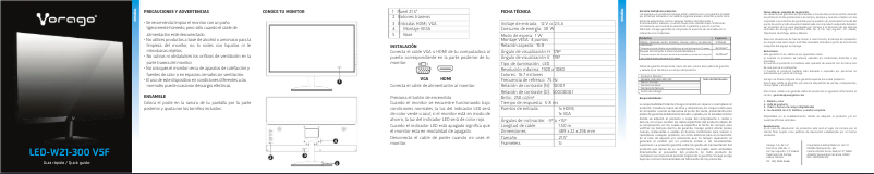 Page 1 de la notice Manuel utilisateur Vorago LED-W21-300V5F