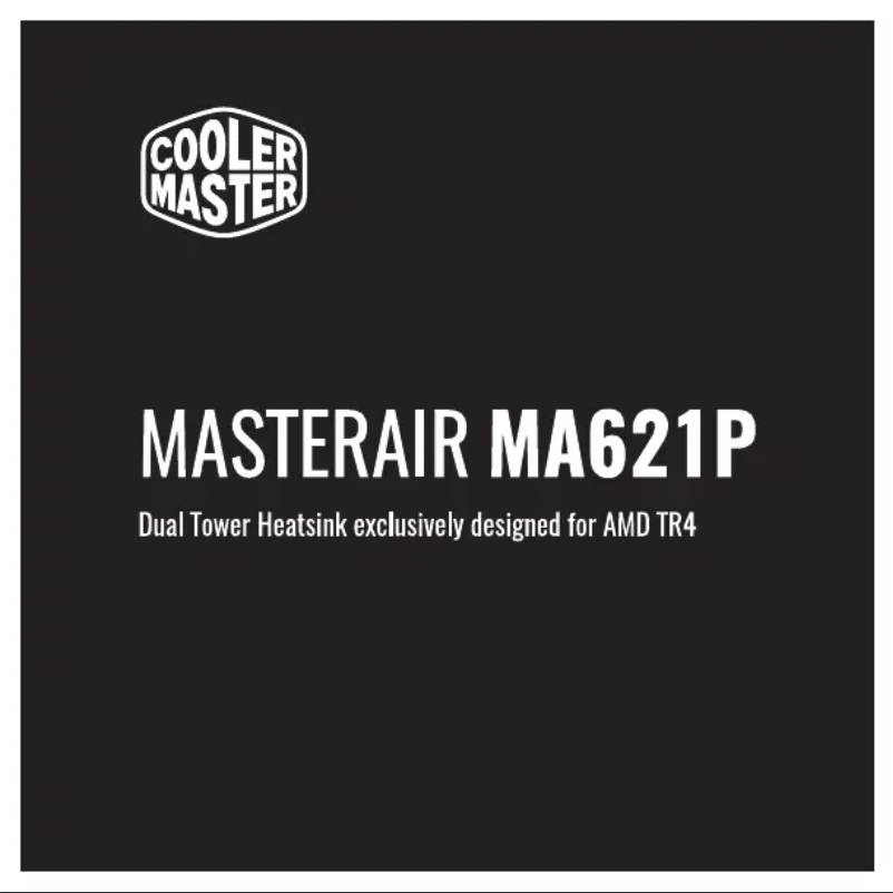 Page 1 of the manual Instruction Manual Cooler Master MasterAir MA621P