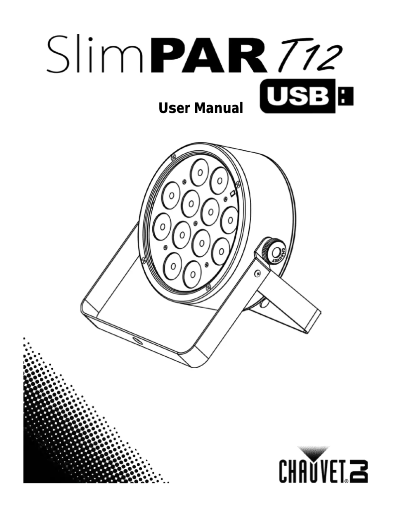 Page 1 de la notice Manuel utilisateur Chauvet SlimPAR T12 USB