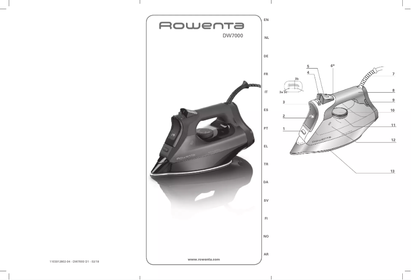 Page n°1 - Manuel utilisateur Rowenta DW7120
