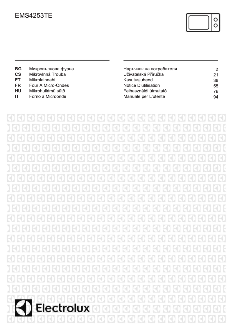 Page n°1 - Manuel utilisateur Electrolux EMS4253TEX
