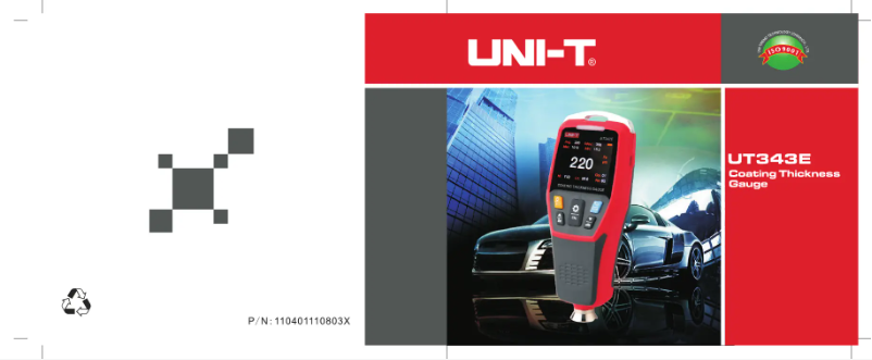 Page n°1 - Manuel utilisateur Uni-T UT343E