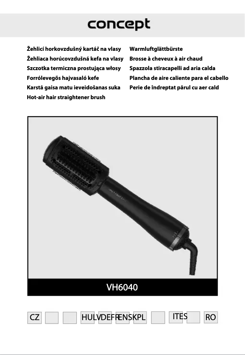 Image de la première page du manuel de l'appareil Infra VH6040