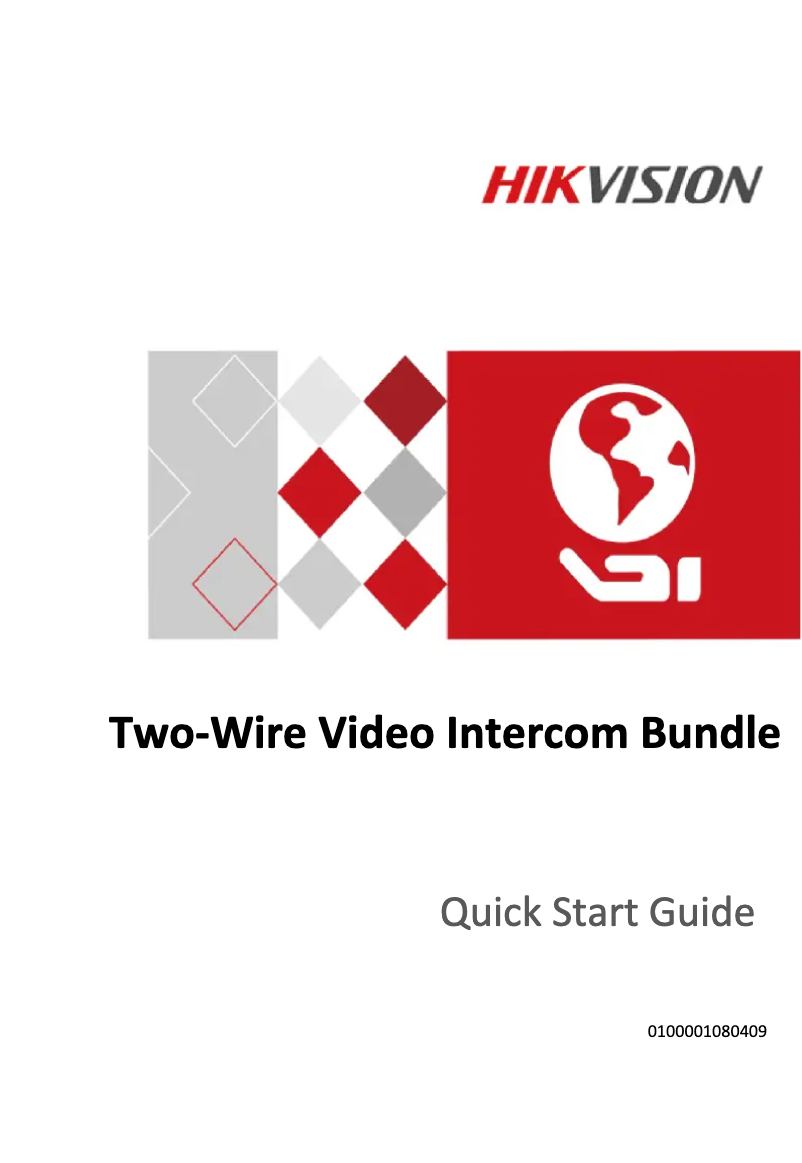 Page n°1 - Manuel utilisateur Hikvision 2-Wire Video Intercom