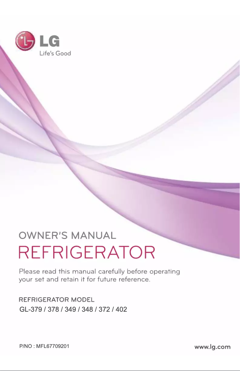 Page 1 de la notice Manuel utilisateur LG GL-D402HNSL