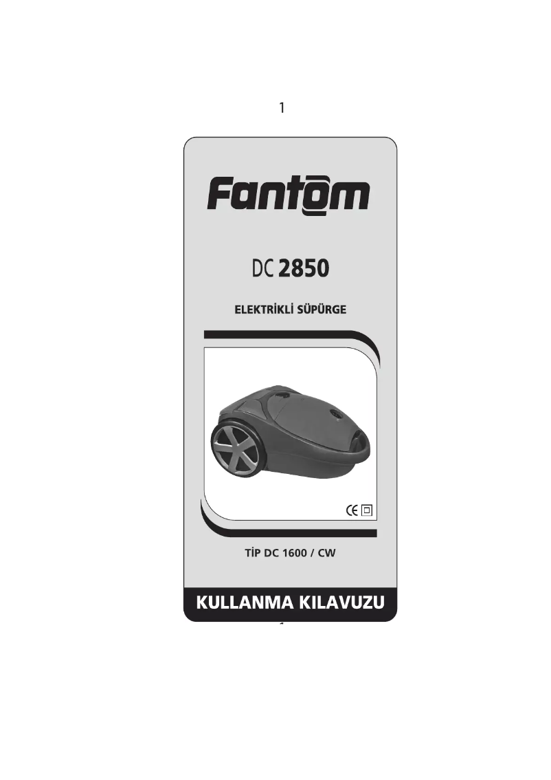 Page n°1 - Manuel utilisateur Fantom DC 2850