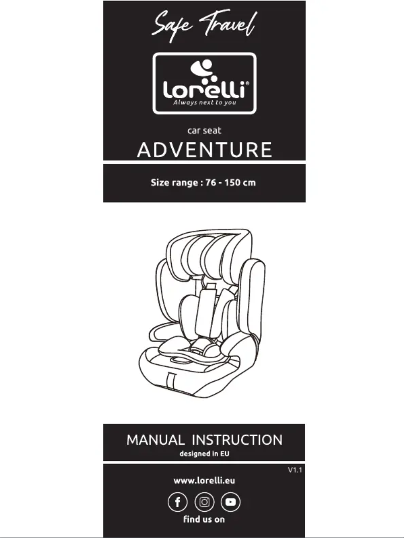 Page 1 de la notice Manuel utilisateur Lorelli Adventure