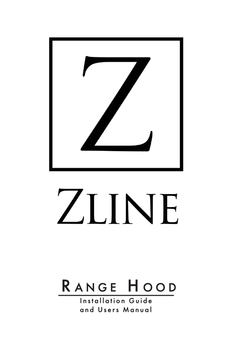 Page 1 de la notice Manuel utilisateur ZLine BSGL2IN48