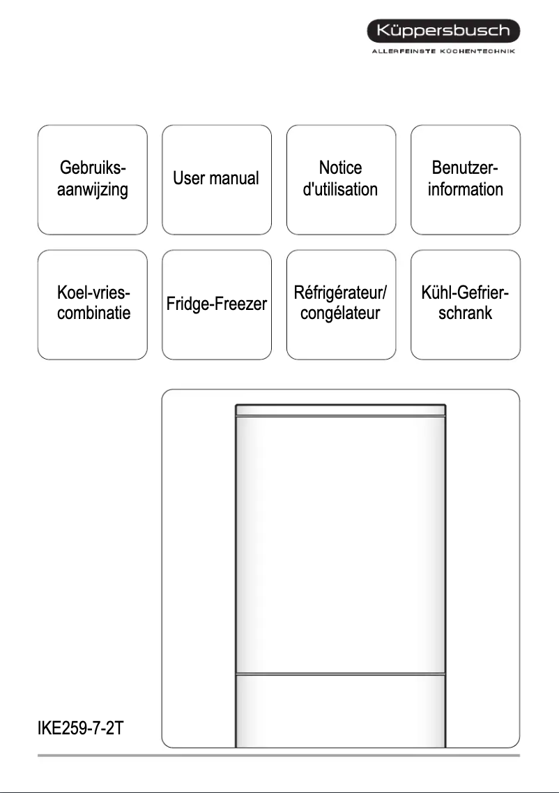 Page 1 de la notice Manuel utilisateur Küppersbusch IKE 259-7-2 T