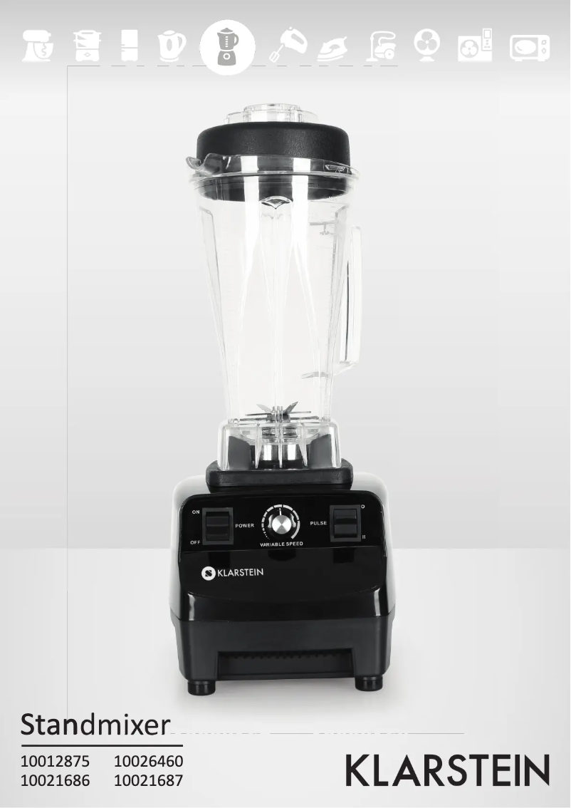 Page n°1 - Manuel utilisateur Klarstein 10021687