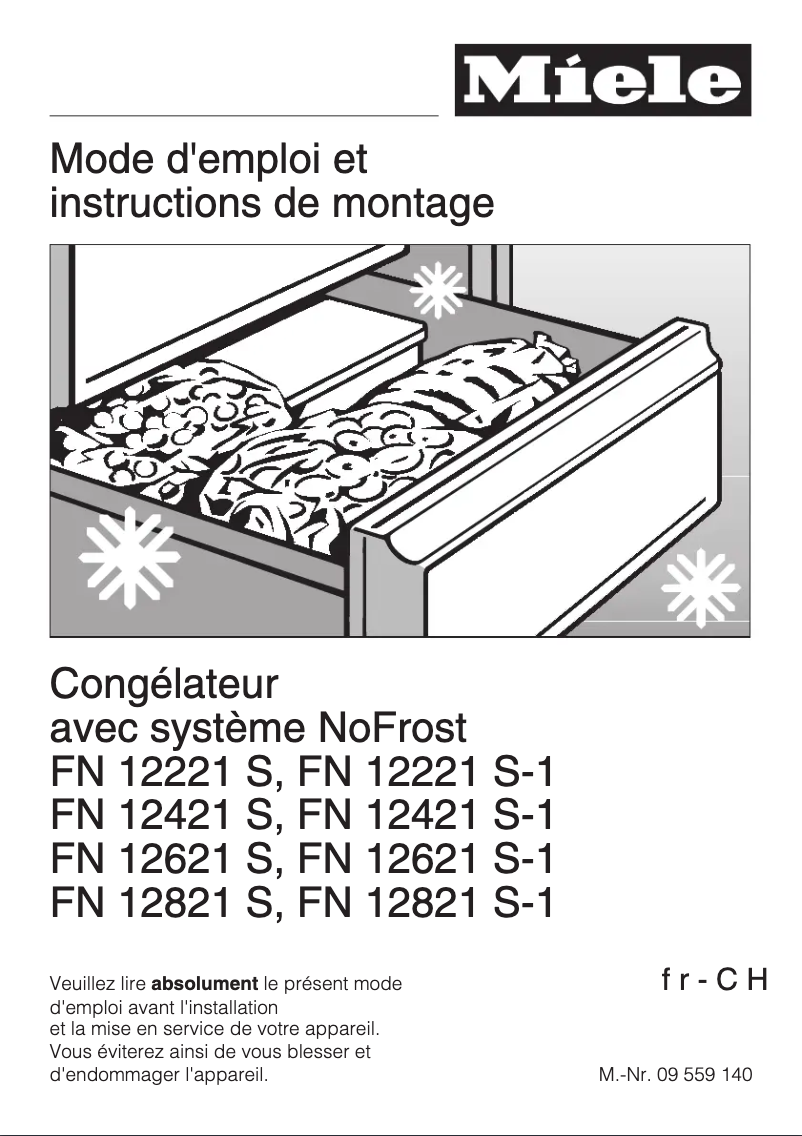 Page 1 de la notice Manuel utilisateur Miele FN 12821 S-1