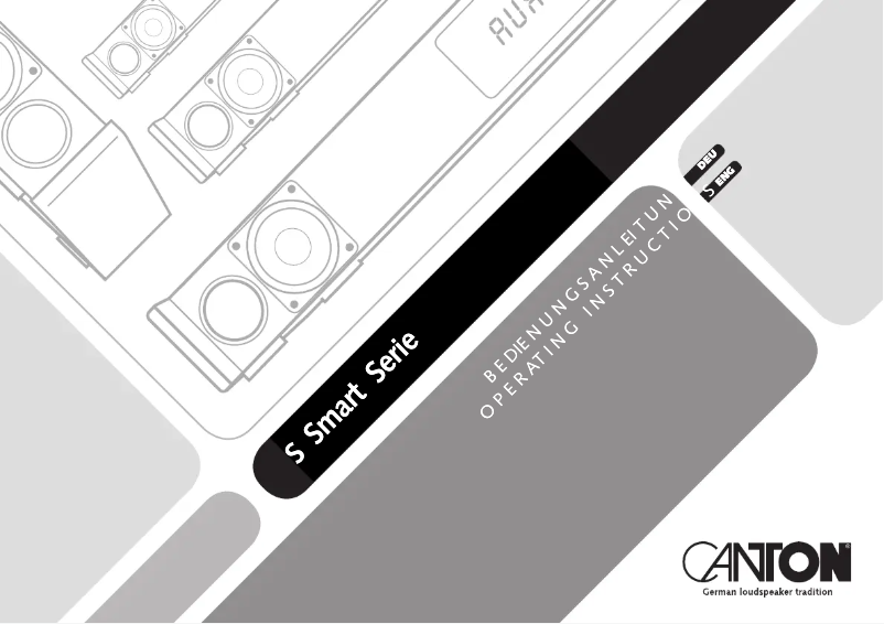 Page 1 de la notice Manuel utilisateur Canton Smart GLE 9