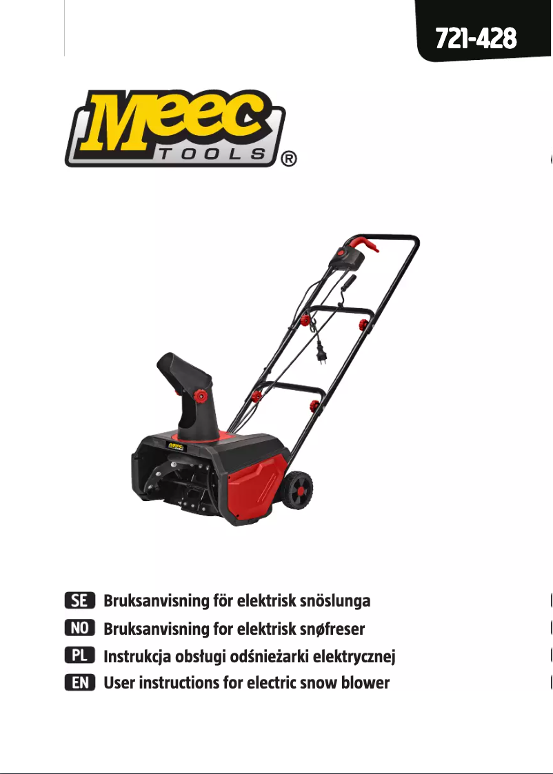 Page 1 de la notice Manuel utilisateur Meec Tools 721-428