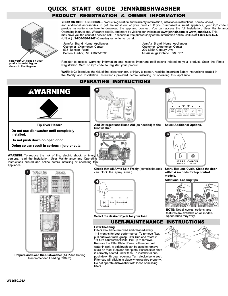 Image de la première page du manuel de l'appareil JDPSS246LL