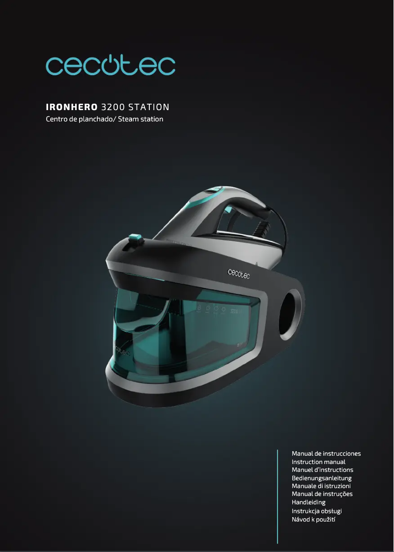 Imagen de la primera página del manual del dispositivo IronHero 3200 Station