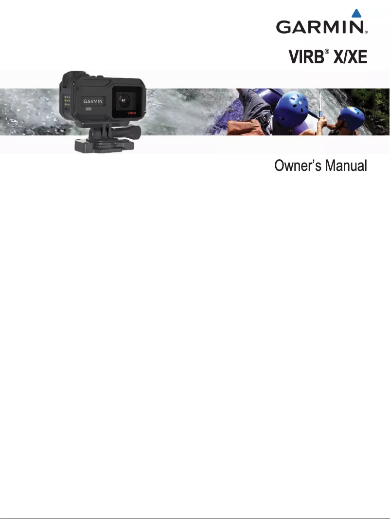 Page 1 de la notice Manuel utilisateur Garmin VIRB XE