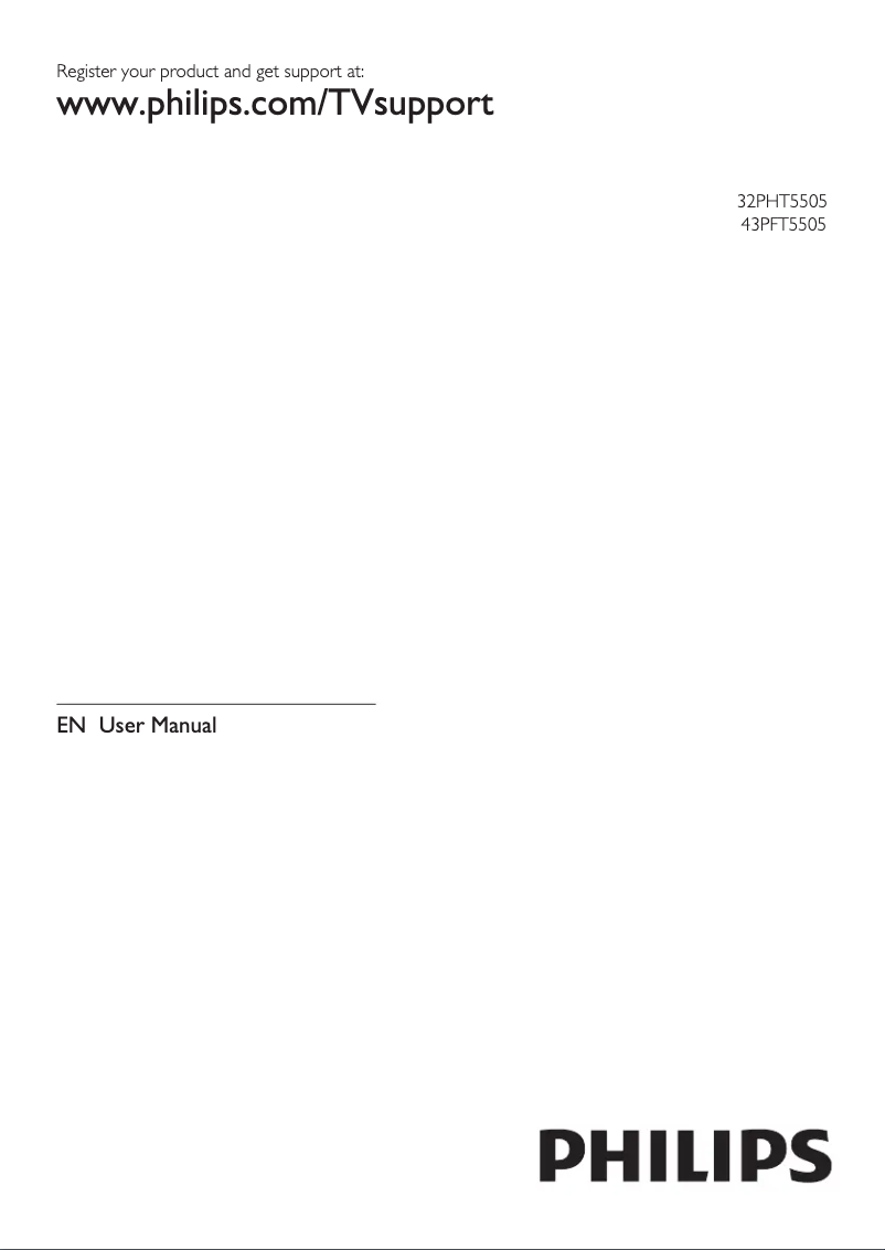 Image de la première page du manuel de l'appareil 32PHD5505
