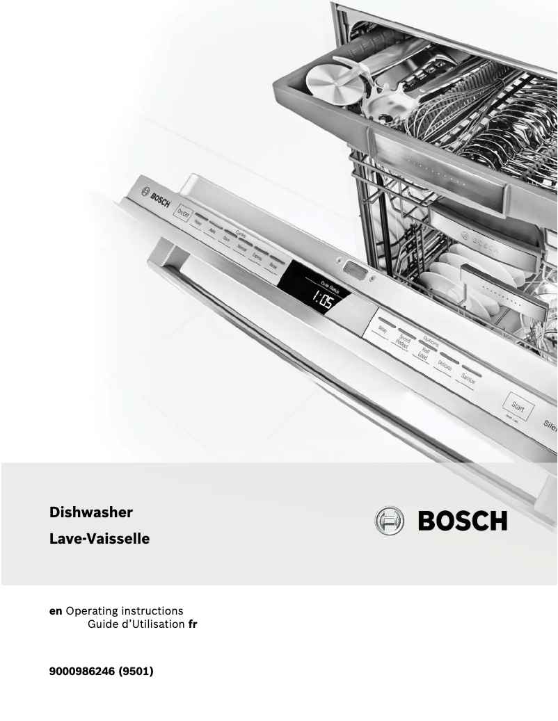 Page 1 de la notice Manuel utilisateur Bosch SGE53U52UC