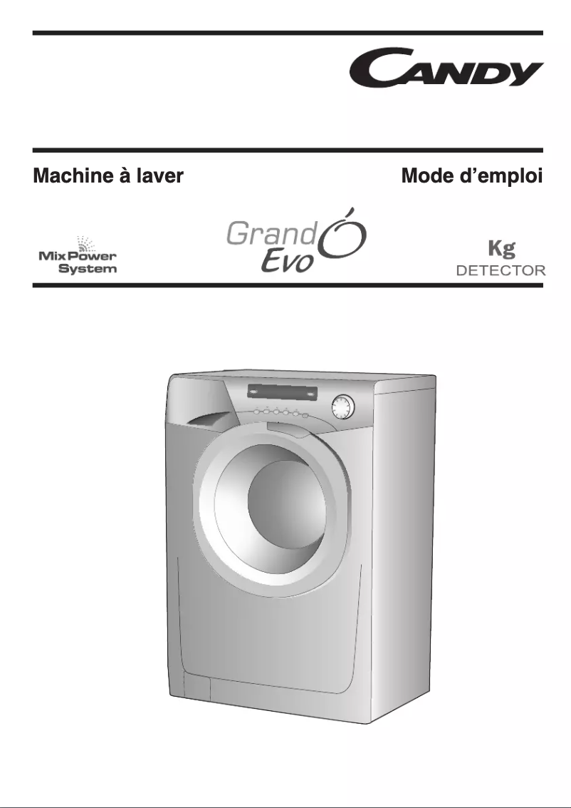 Page n°1 - Manuel utilisateur Candy EVO 1473DW-47